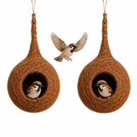 Lavesh Handmade Coir Bird House for Sparrows